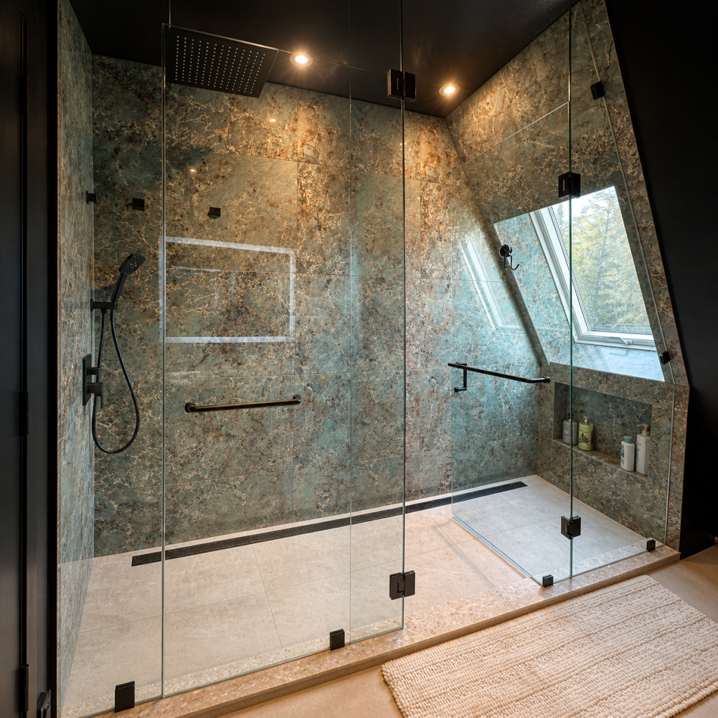 Spa-inspired cottage bathroom renovation