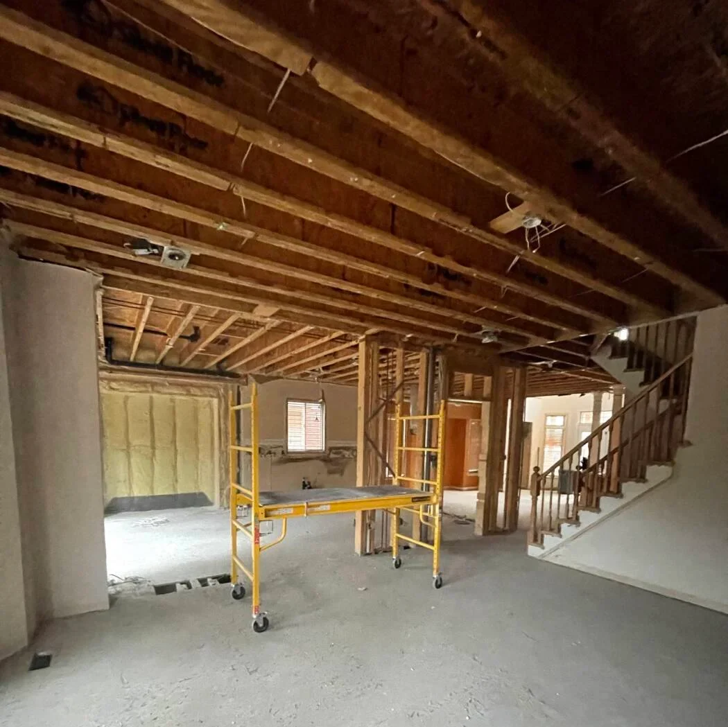 Completed home renovation project