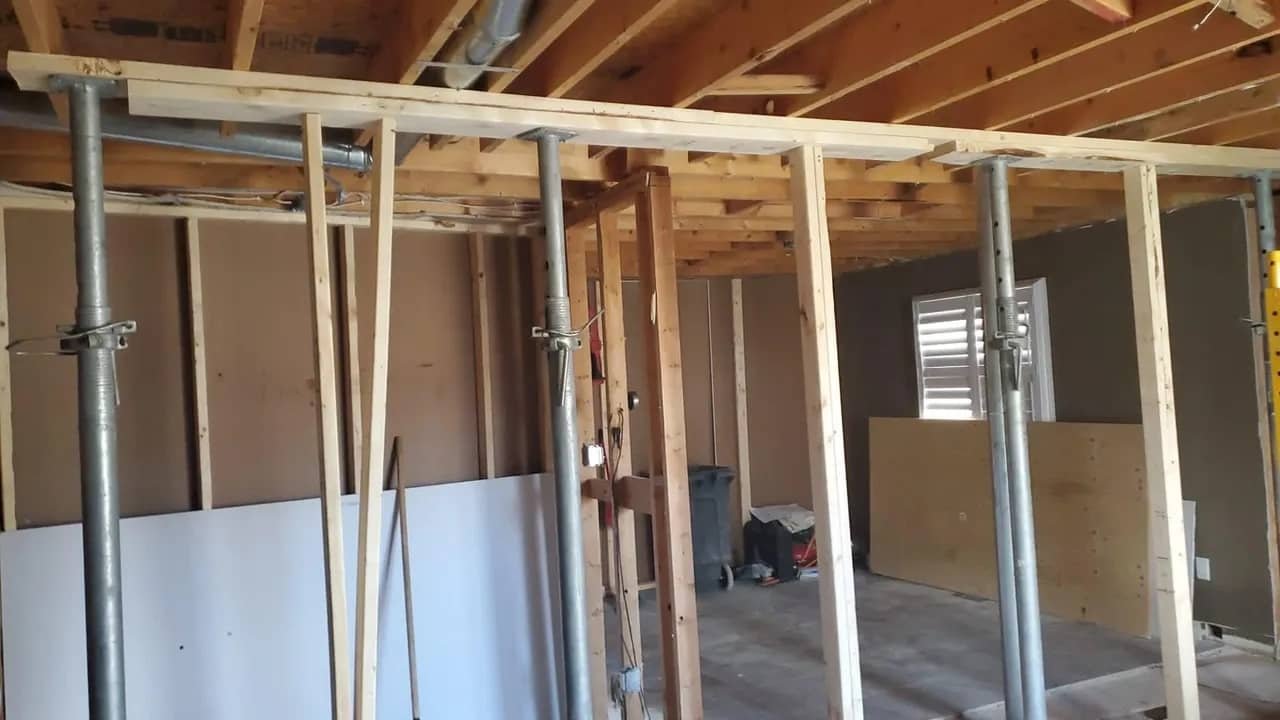 Structural renovation and load-bearing framing work in Hamilton